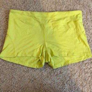 Neon green/yellow athletic spandex